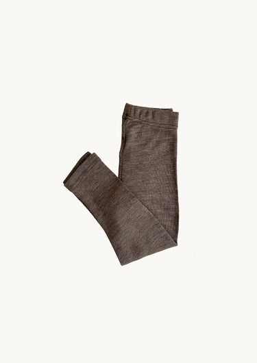 Wool & Silk Leggings Walnut