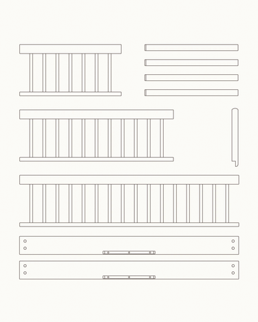 'Wood Mini+' Crib Conversion Kit