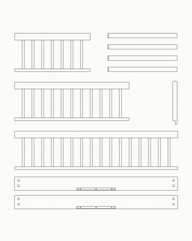 'Wood Mini+' Crib Conversion Kit