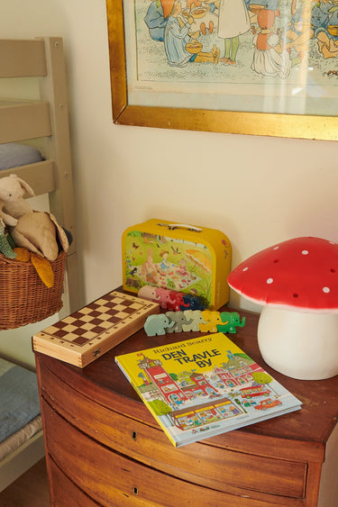 Large Mushroom Lamp Red