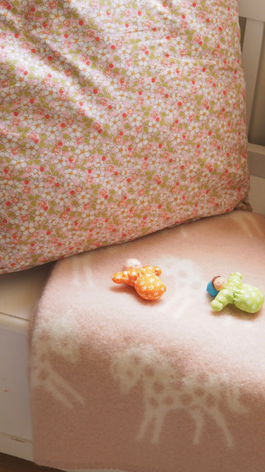 Tæppe Økologisk Uld 65x90 Rosa