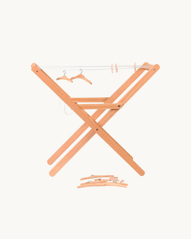 Drying Rack with Hangers & Wooden Pegs