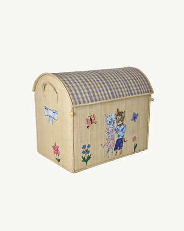 Large Raffia Basket 'Nathalie Lété'