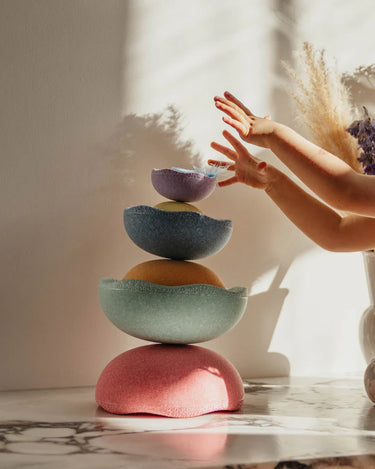 Originale Trædesten Sæt a 6 Pastelfarver