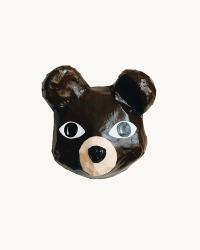 Papier-mâché Maske Bjørn