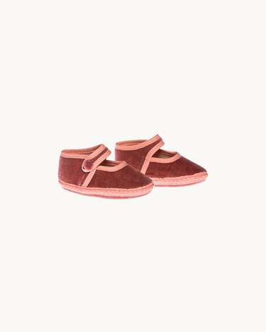 Baby Velvet Shoes Pink