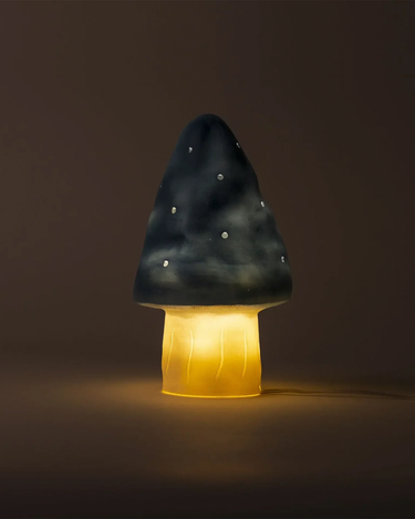Small Mushroom Lamp Dark Blue