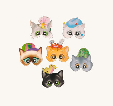 Character Cats Party Masks