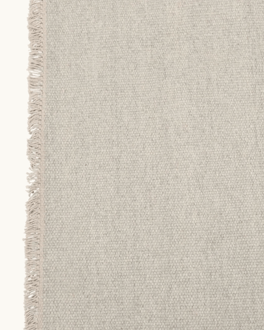 Wool Rug Light Silver Grey