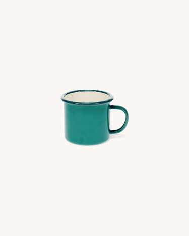 Small Enamel Cup Teal Green