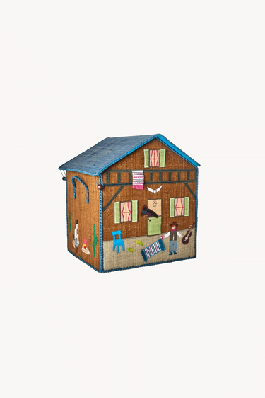 Stor Raffia Kurv 'Eventyr'
