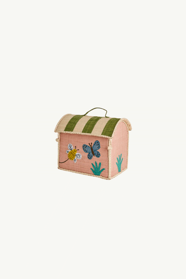 Extra Small Raffia Basket 'Butterfly'