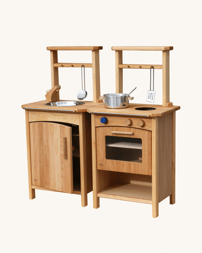 Wooden Play Kitchen Set