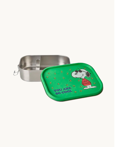 Stor Snoopy Madkasse Grøn