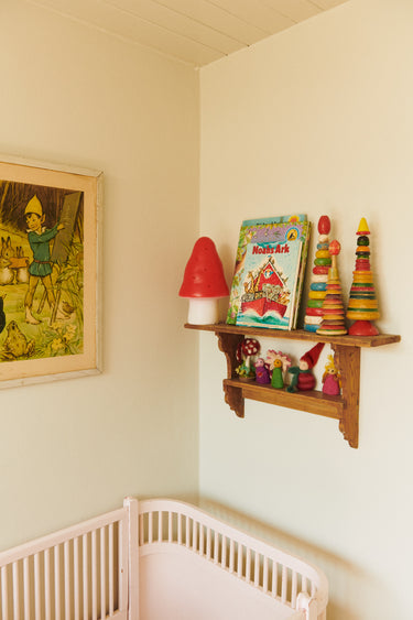 Small Mushroom Lamp Red