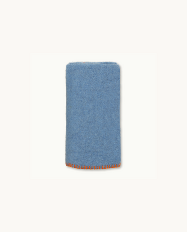 Organic Wool Blanket 65x90 Blue