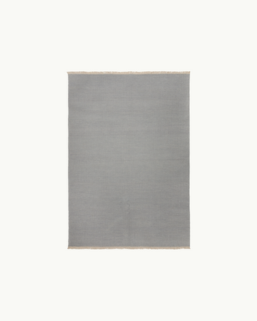 Light Blue Wool Rug 140x200 cm