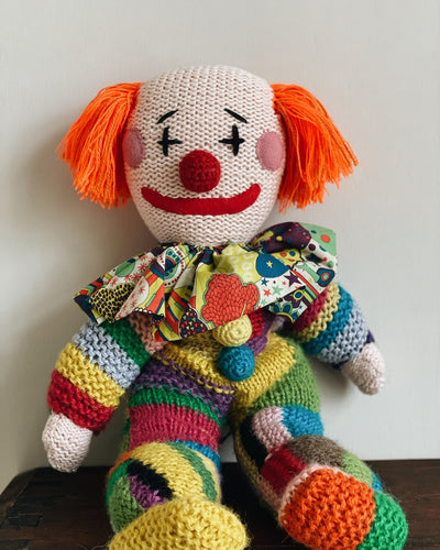 Handmade Knitted Clown from Creme de la Creme ala Edgar