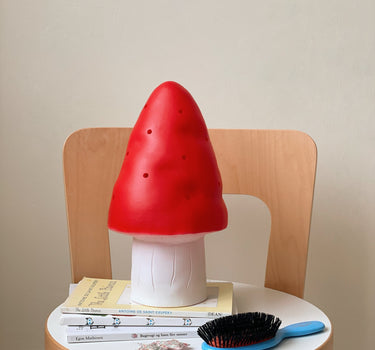 Small Mushroom Lamp, Red