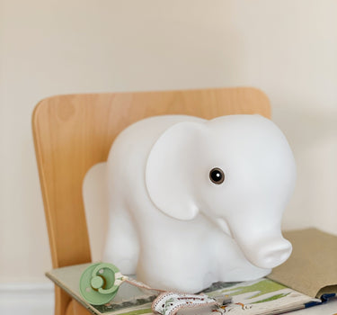 Elephant Lamp, White